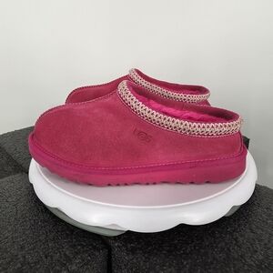 UGG Tasman Kids Slipper 3 Pink Bloom Magenta Suede 1019065K Women 5 Comfort Shoe